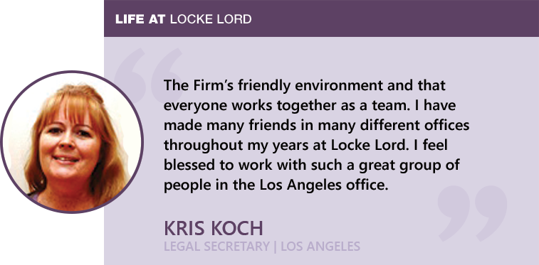 Kris Koch - Life at Locke Lord