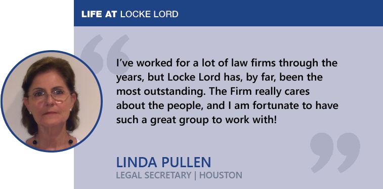 Linda Pullen - Life at Locke Lord