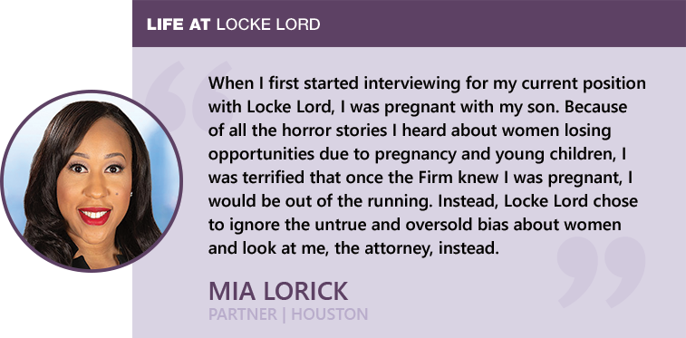 Mia Lorick - Life at Locke Lord