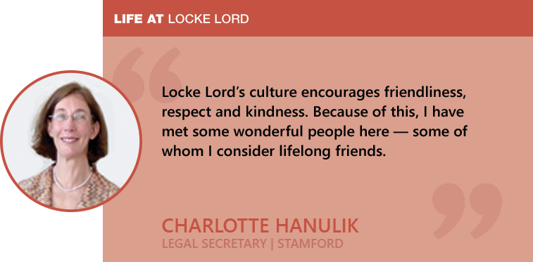 Charlotte Hanulik - Life at Locke Lord